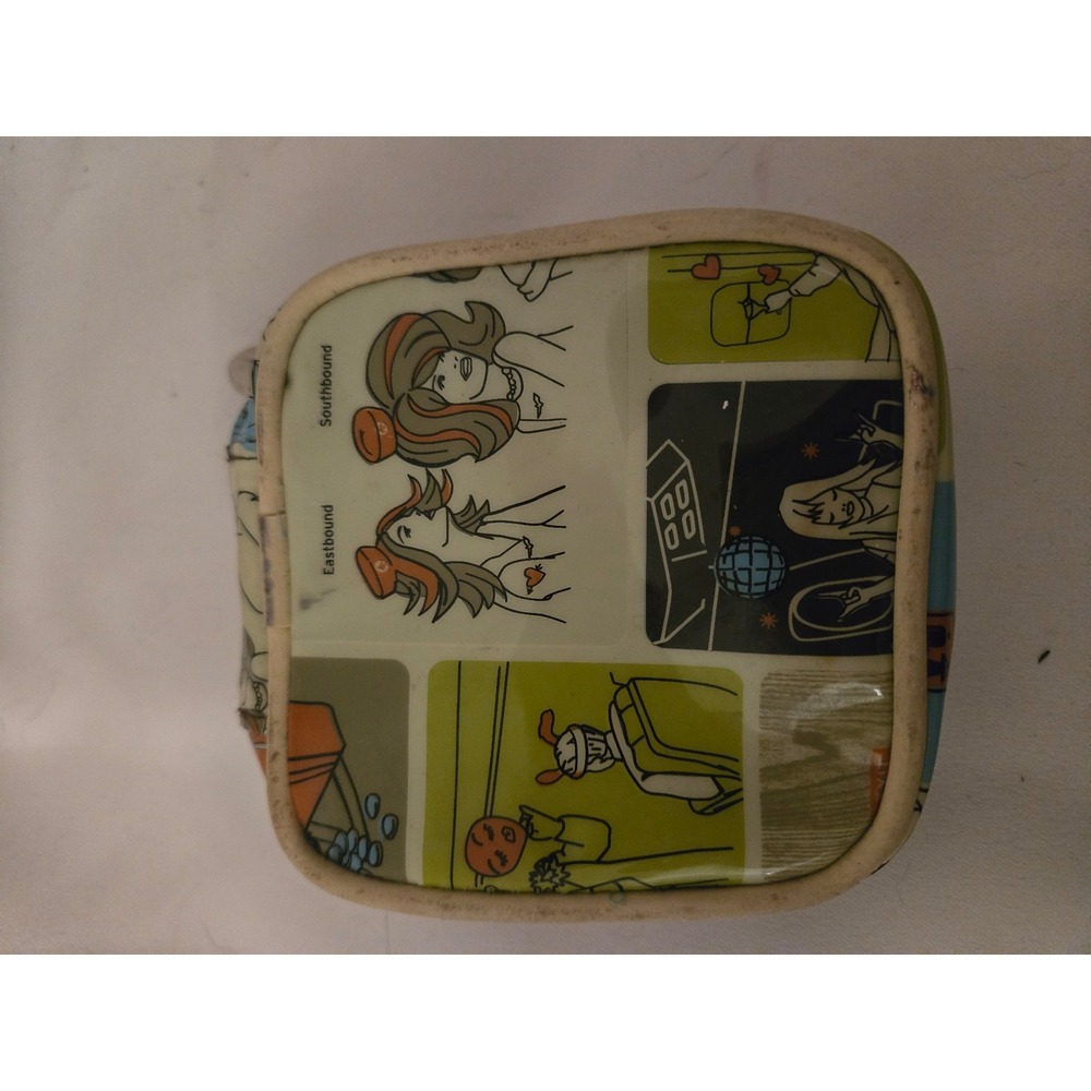 Version Cosmetic Bag Travel Case Airplane Theme Small Makeup Organizer